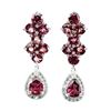Image 1 : Natural Rhodolite Garnet Earrings