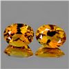 Image 1 : NATURAL GOLDEN YELLOW CITRINE Pair 9x7 MM - FL