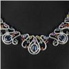 Image 2 : Natural Fancy Color Sapphire 179 Carats Neckace