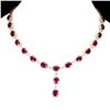Image 1 : Genuine Pigeon Blood Red Ruby Necklace