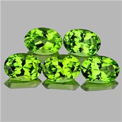 Natural AAA Green Peridot 7x5 MM{Flawless-VVS1}