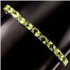 Image 1 : Natural Top Rich Green Peridot 69 Carats Bracelet