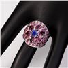 Image 3 : Natural Top Blue Violet Tanzanite Garnet Ruby Ring