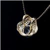 Image 4 : Beautiful 6.12 Ct Swiss Blue Topaz Diamond Pendant