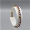 Image 1 : Sparkling 9.08 Ct Amethyst Diamond 18 Kt  Bracelet