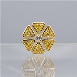 GORGEOUS 14 Kt GOLD PLATED FLOWER PENDANT