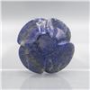 Image 2 : HAND CARVED 335 CT BLUE LAPIS LAZULI ROSE FIGURINE
