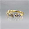 Image 2 : SPARKLING NATURAL VIOLET BLUE TANZANITE RING