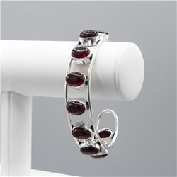 BEAUTIFUL 81 CT 8 STONE RUBY CUFF BRACLET
