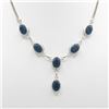 Image 3 : Lovely 4 Piece Blue Sapphire Jewelry Set