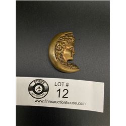 Very Nice Art Nouveau Copper Brooch