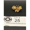 Image 1 : Very Nice Gilded Silver Filigree Butterfly Pin ( Marked 800)