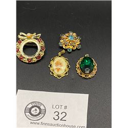 4 Pieces of Vintage Costume Jewelry