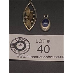 2 Sterling Silver Pendants