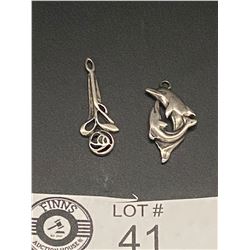 2 Sterling Silver Pendants