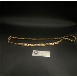 Superb Quality Gold and Silver Plated 1970's Necklace