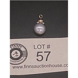 Very Pretty Sterling and Pearl Pendant