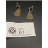 Image 2 : Pair of Very Unusual 1960's Silver and Copper Dragon Earrings