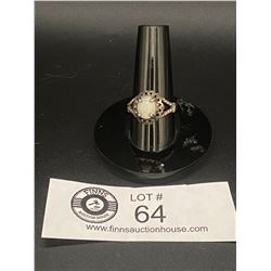 Sterling and Moonstone Ring