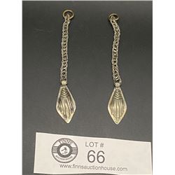 Pair of Very Unusual Antique Persian Silver Pendants