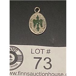 Small Sterling & Turquoise Vintage Navajo Pendant