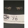 Image 2 : Small Size Citrine and Sterling Earrings