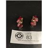 Image 1 : Pair of Signed " Garnts" 1950's Rhinestone Earrings