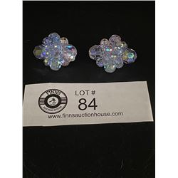 A Rare Pair of " Sherman" Anethyst Crystal Earrings