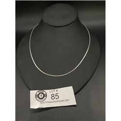 Superb 20" Sterling Herringbone Box Chain Necklace