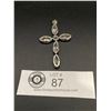 Image 2 : Quality Large Rhinestone Cross 2" Long