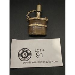 Very Neat Horn & Metal Tiny Snuff Bottle ( As Found)