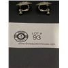 Image 2 : Pair of Silver Metal Signed " Napier" Earrings