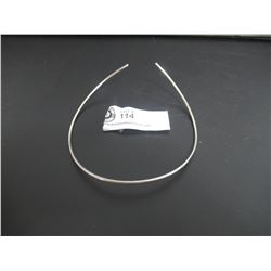 .925 Silver Solid Open Back Neck Collar