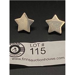 Sterling Silver Star Earrings