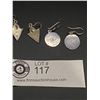 Image 2 : 2 Pairs of Sterling Earrings Arrowhead etc