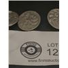 Image 2 : Set if 4 1920's Tin Flower Buttons