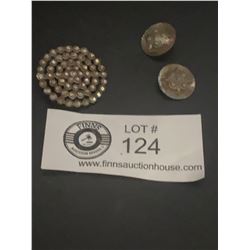 3 Antique 1890's French Cut Steel Buttons