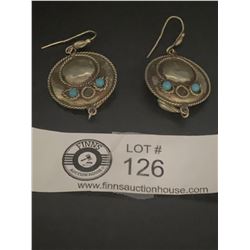 Nice Pair of Persian Silver Earrings