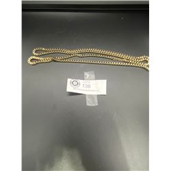 Huge 40" Gold Plated Box Link 1970's Chain