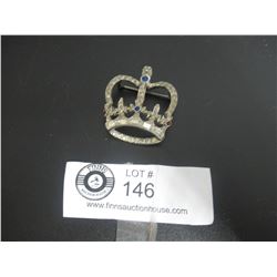 Nice "Ureyes" Signed Crown Brooch 1950's