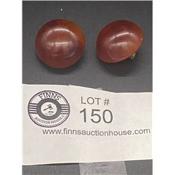 Fabulous Large Bakelite 1920's-30's Button Earrings
