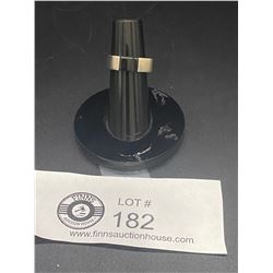 Modernist Design Sterling and Black Onyx Ring