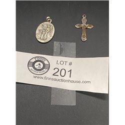 Very Old Crucifix and Medallion