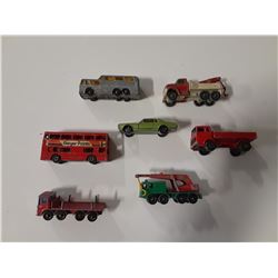Lot of 7 Vintage Lesney/Matchbox Vehicles