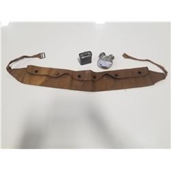 Standard Oil Company Gun Oil Tin, Gun Oiler, & Cartridge Belt