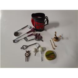 Golf Collectibles Lot (Drink Mix Set, divet replacer, tin, etc)