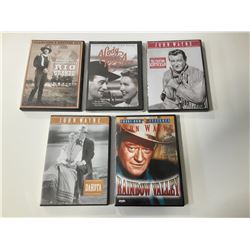 Lot of 5 John Wayne Western DVDs
