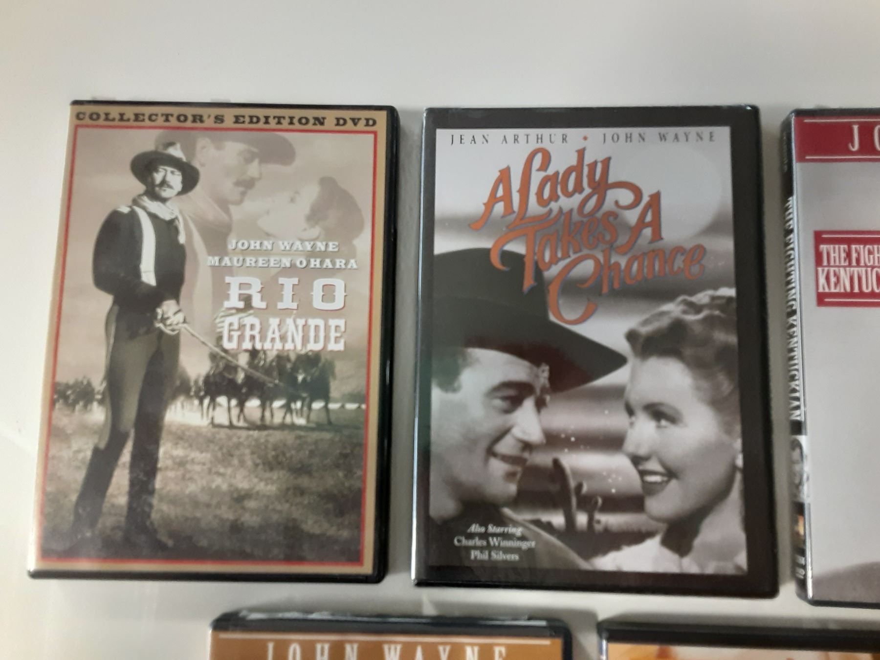 Lot of 5 John Wayne Western DVDs