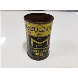 Rare McCulloch Chainsaw Oil Tin