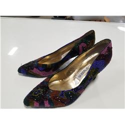 Vintage Caparros Beaded High Heels